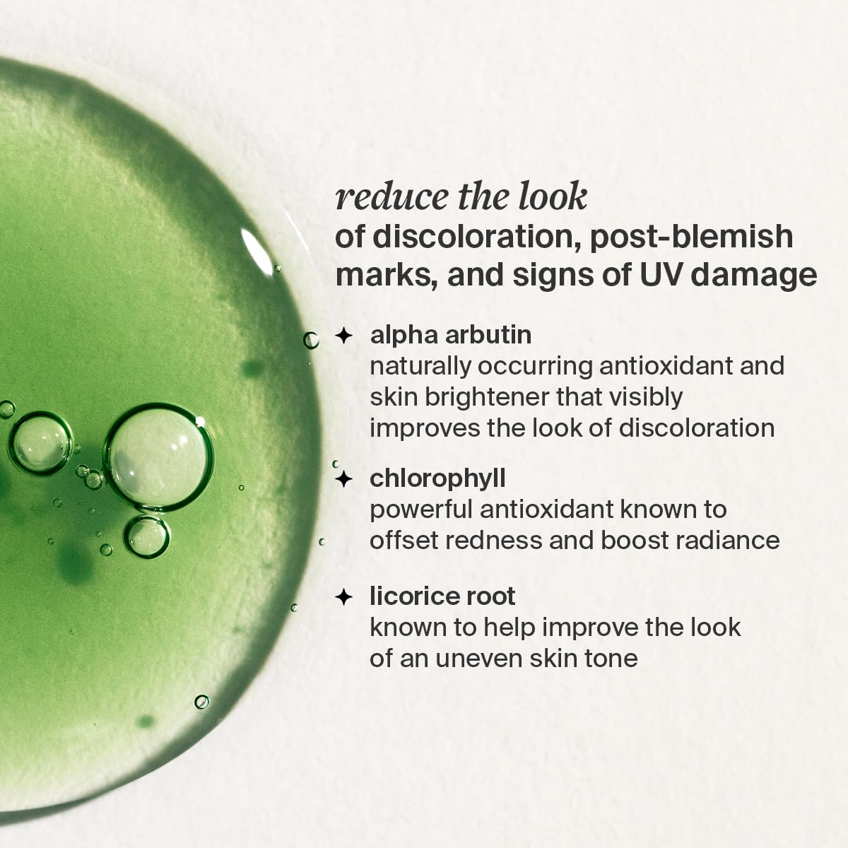 Cocokind Chlorophyll Discoloration Serum, Sensitive Skin Friendly Spot Fading Serum to Target Spots, Uneven Tone, and Redness, 1 fl oz Beauty & Personal Care Cocokind