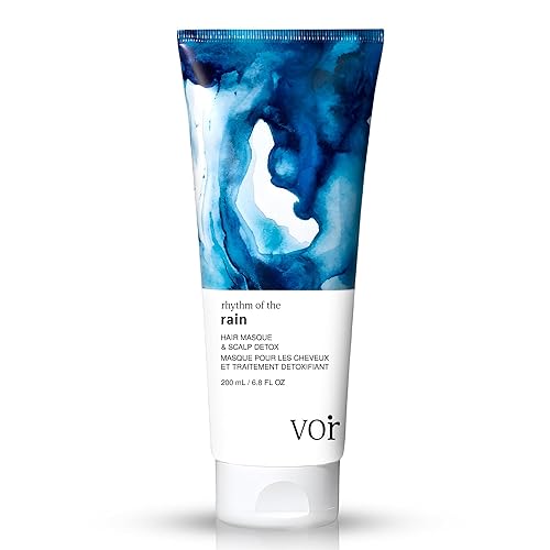 Voir Haircare Rhythm of the Rain Deep Conditioning Hair Mask with Argan Oil + Rosebay & Red Clover Extracts - Hair Mask for Damaged Hair - Scalp Beauty & Personal Care Voir Haircare
