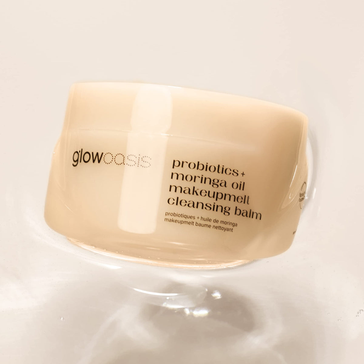 glowoasis Probiotics and Moringa Oil Makeupmelt Cleansing Balm, Makeup Remover, Make Up Remover Balm for Face & Eye, Non-Stripping Cleansing Balm