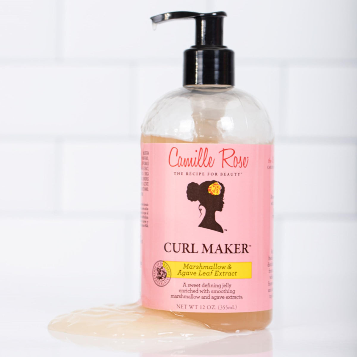 Camille Rose Curl Maker, Smoothing and Nourishing Curly Hair Gel with Aloe, for All Hair Types and Textures, 12 fl oz Beauty & Personal Care Camille Rose