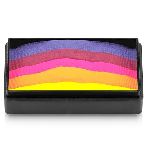 Kraze FX Dome Stroke - Royal Sunset (25 gm), Water Activated, Professional UV Glow Blacklight Reactive Face and Body Painting Rainbow Cakes Beauty & Personal Care Kraze FX