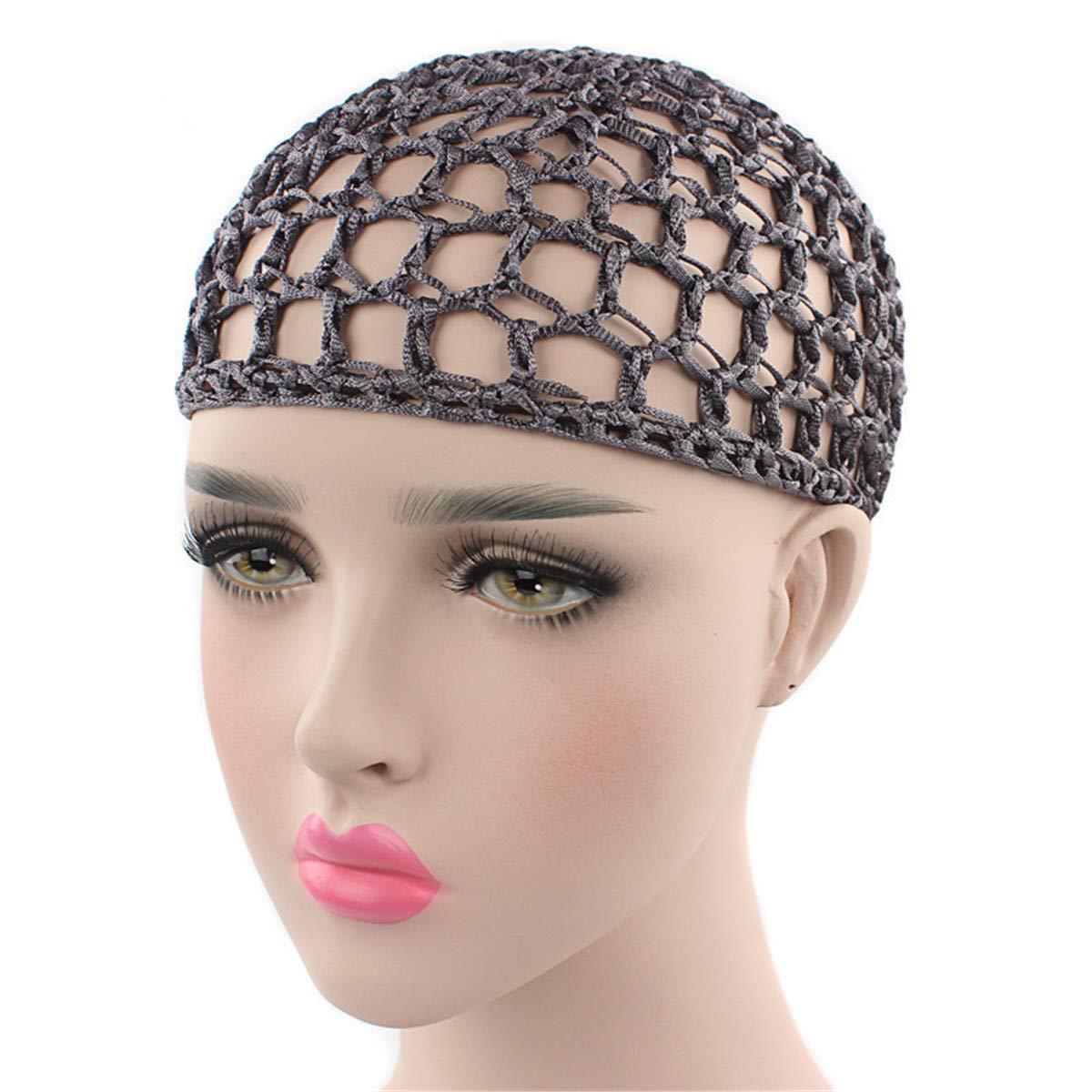 Qianmome Women Soft Rayon Snood Hat Hair Net Crocheted Hair Net Cap Mix Colors Beauty and Personal Care Qianmome