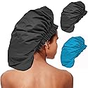 ELEBOX 2 Pack Premium Collection Super Jumbo Shower Cap Extra Large Shower Caps for Braids Shower Bonnets Women Waterproof Hair Caps for Spa Salon Beauty & Personal Care ELEBOX