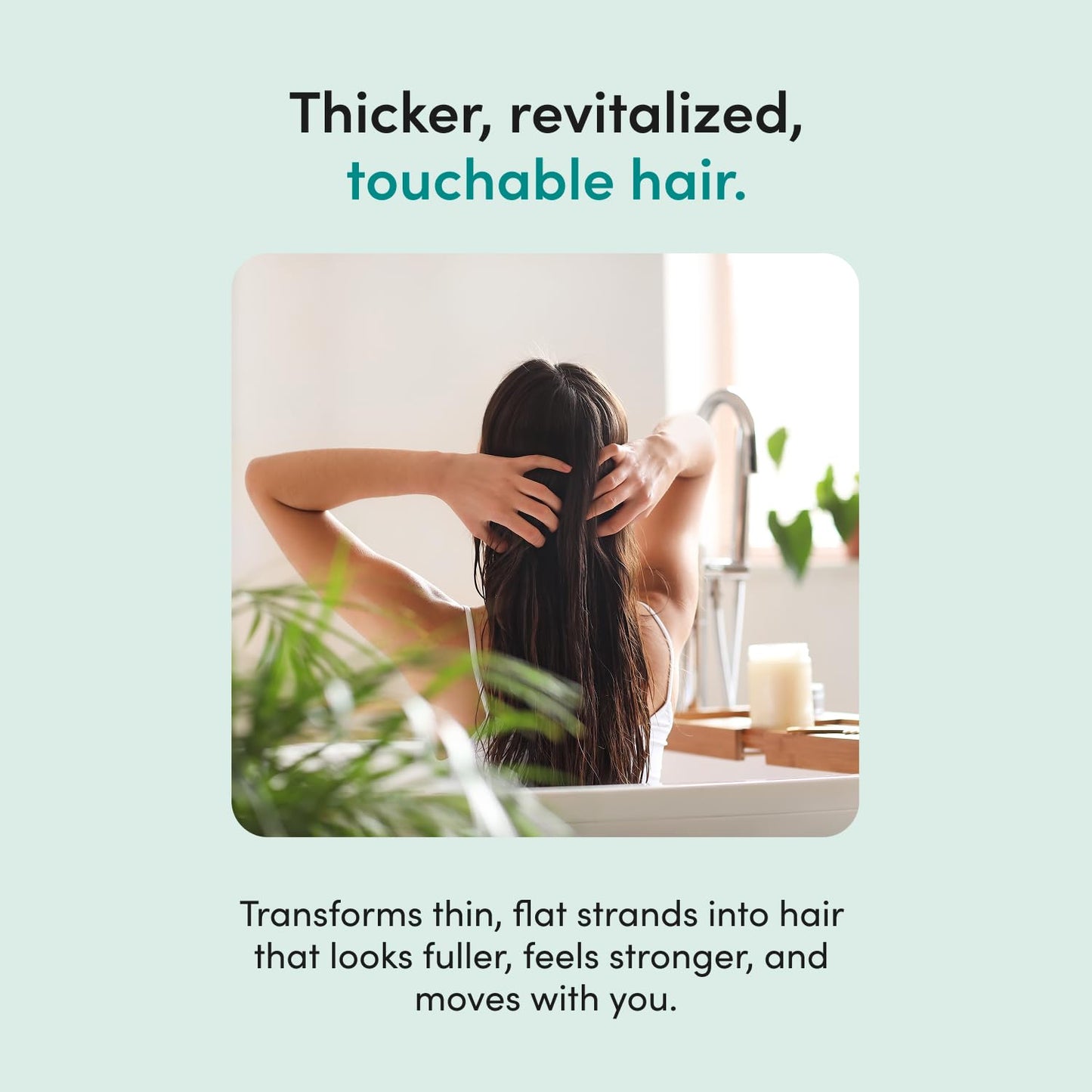 hers Triple Threat Shampoo & Conditioner Set - Biotin, Saw Palmetto, & Pumpkin Seed Oil Formula - Thickens & Hydrates - Color-Safe, Paraben-Free Beauty & Personal Care Hers