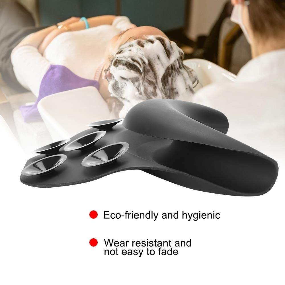 Neck Rest Pillow, Silicone Curved Bed Neck Rest Shampoo Pillow, Hair Wash Sink Basin Hairdressing Tool for Salon Home Beauty and Personal Care Rotekt