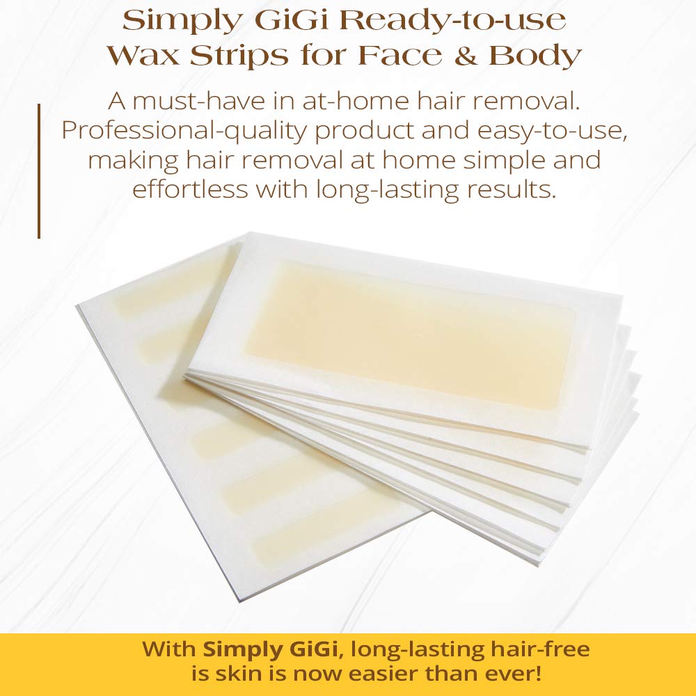 Simply GiGi Ready-to-Use Hair Removal Kit - 12 Face Strips and 6 Body Strips Beauty & Personal Care GIGI