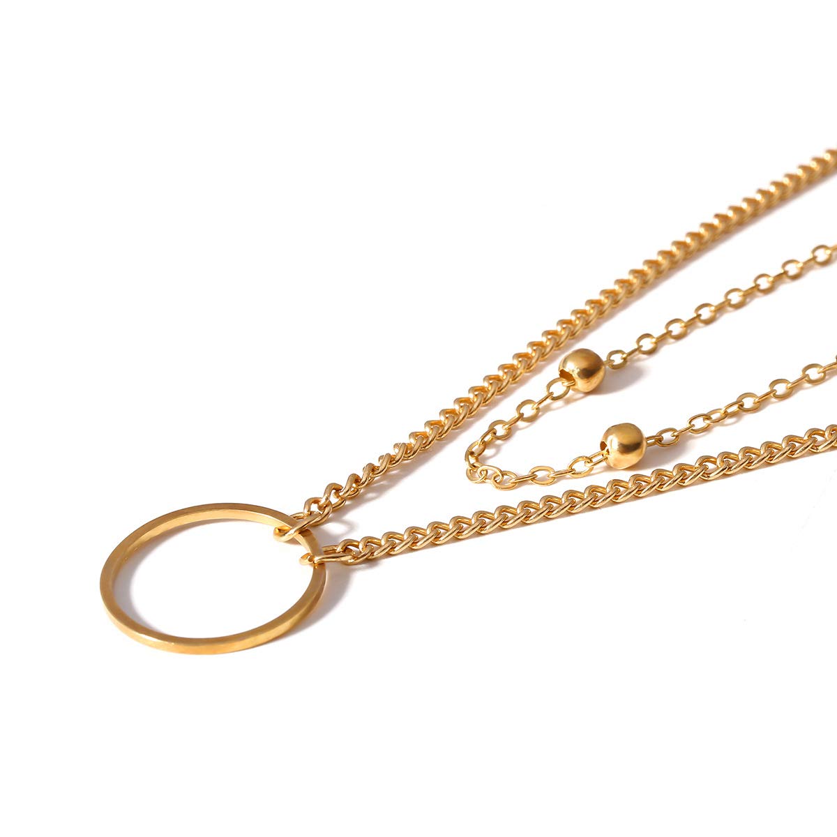 DOUBNINE Dainty Necklace Ring Layered Choker Sets Boho Simple Everyday Jewelry Women Fashion Beauty & Personal Care Doubnine
