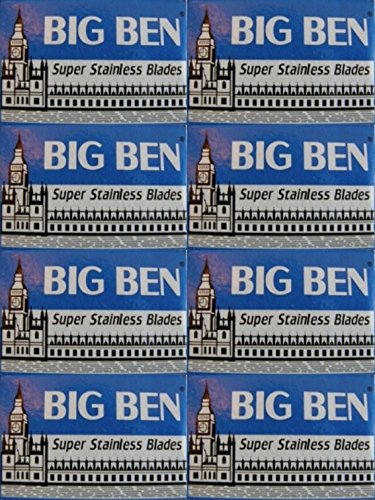 40 Big Ben Super Stainless Double Edge Razor Blades Beauty and Personal Care LORD