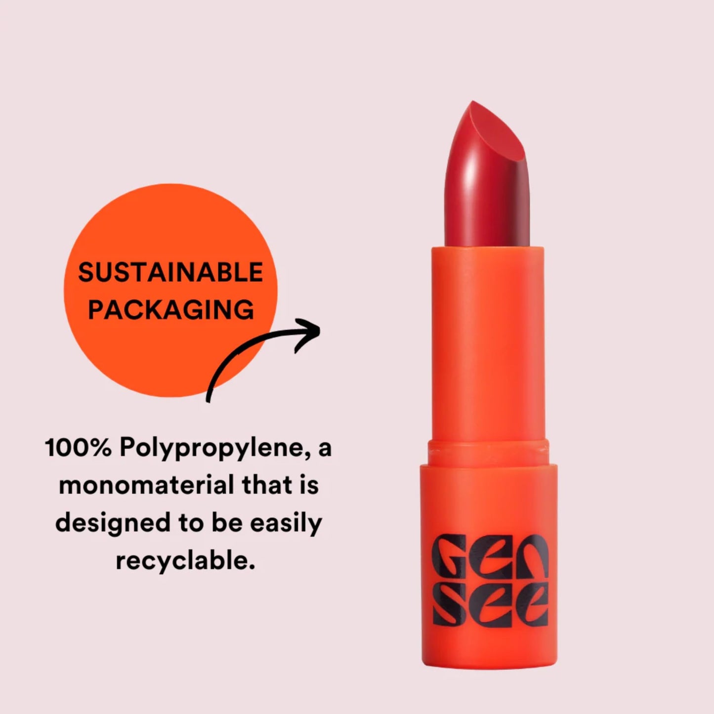 GEN SEE Pick Me Up Lip Matte Lipstick, Irene - Soft Matte Highly Pigmented Comfortable Long Wear Color, Vegan Cruelty-Free, Made in Italy Beauty & Personal Care GEN SEE