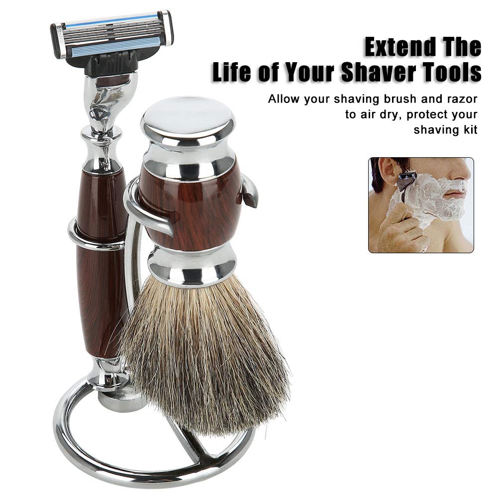 Shaving Brush Stand Shaving Brush Holder Shaving Heavy Chrome Shaving Stand Refined Curved and Shaving Brush Manual Stand Holder Beauty and Personal Care YUYTE