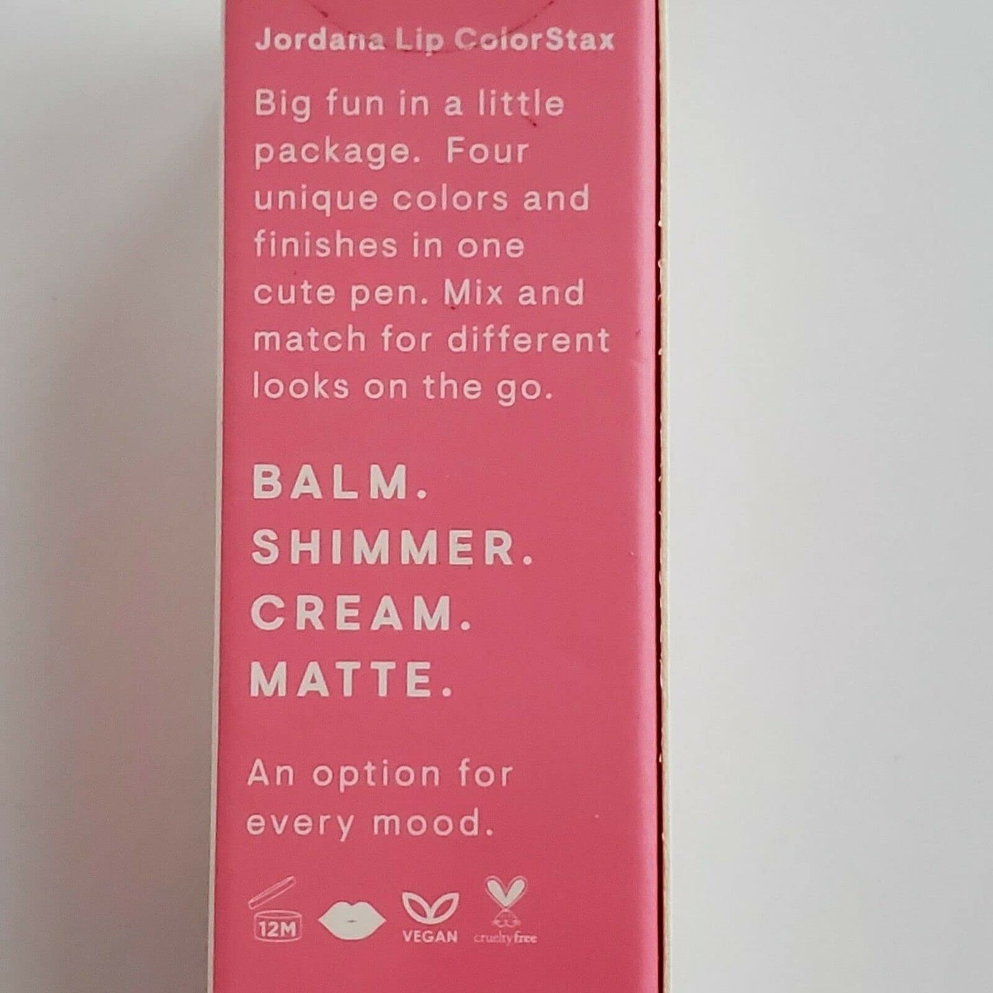 Jordana Lip ColorStax Balm Shimmer Cream Matte #01 Pink Beauty and Personal Care Jordana