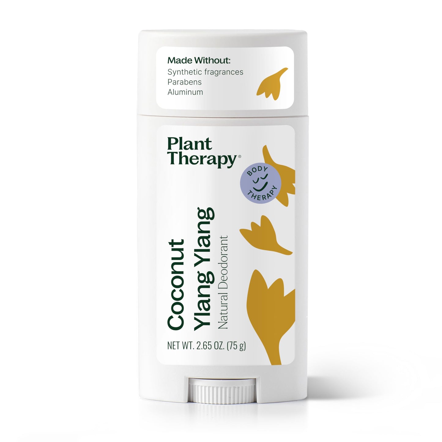 Plant Therapy Coconut Ylang Ylang Natural Deodorant for Men & Women 2.65 oz Aluminum Free, with Coconut Oil, Shea Butter, Earth Wax, & Baking Soda Beauty and Personal Care Plant Therapy