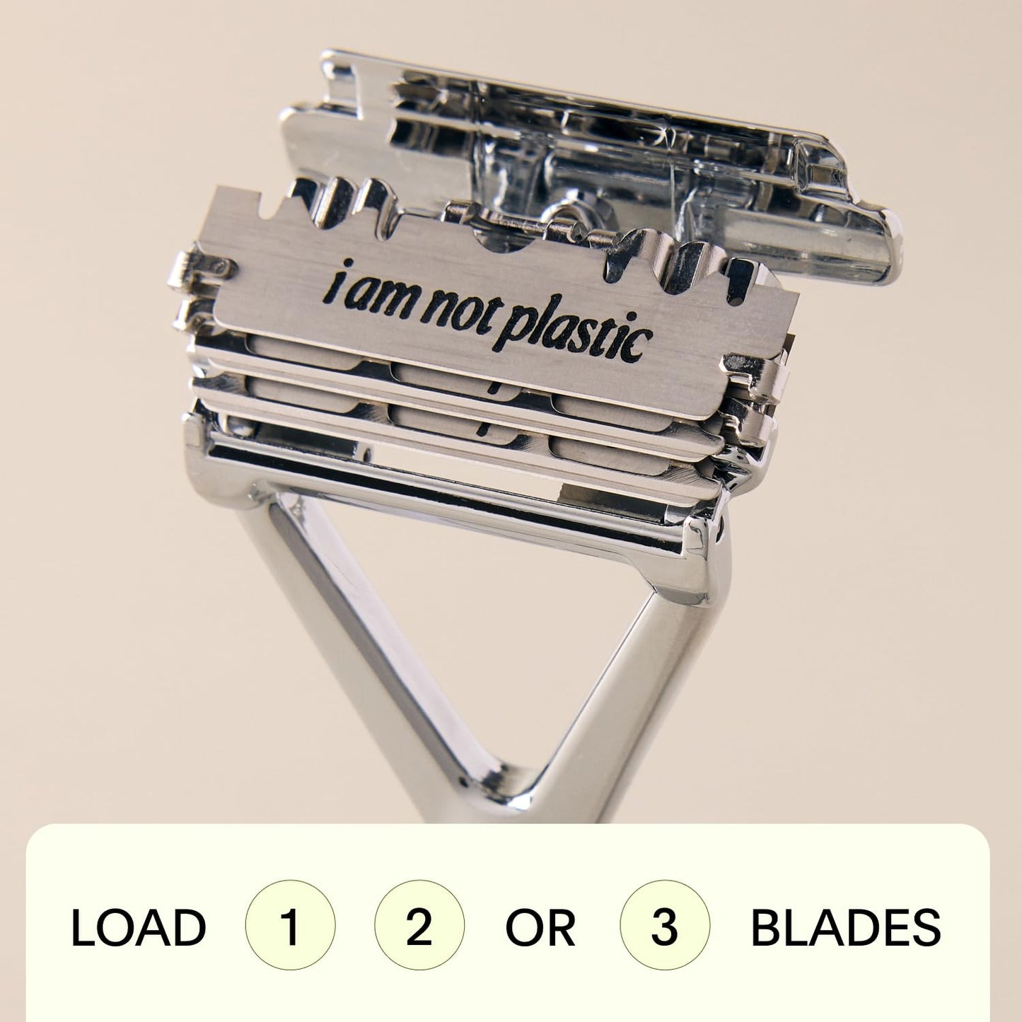Leaf Shave - Leaf Razor, All-Metal Safety Shaver with Pivoting Head & Adjustable Blade Loading, Includes 10 Stainless Steel Single-Edge Blades Beauty and Personal Care Leaf Shave