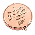 Inspirational Christian Gifts Verse Religious Gifts for Girls Sister Friends Encouragement Baptism Gift Compact Makeup Mirror for Her Motivational Beauty & Personal Care Mwphuy