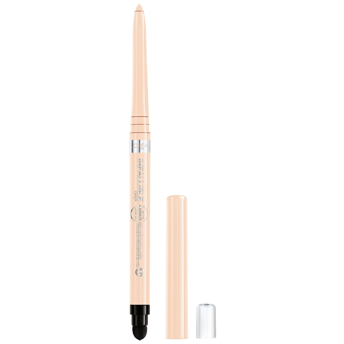 L'Oreal Paris Infallible Grip Mechanical Gel Eyeliner Pencil, Smudge-Resistant, Waterproof Eye Makeup with Up to 36HR Wear, Bright Nude, 0.01 Oz