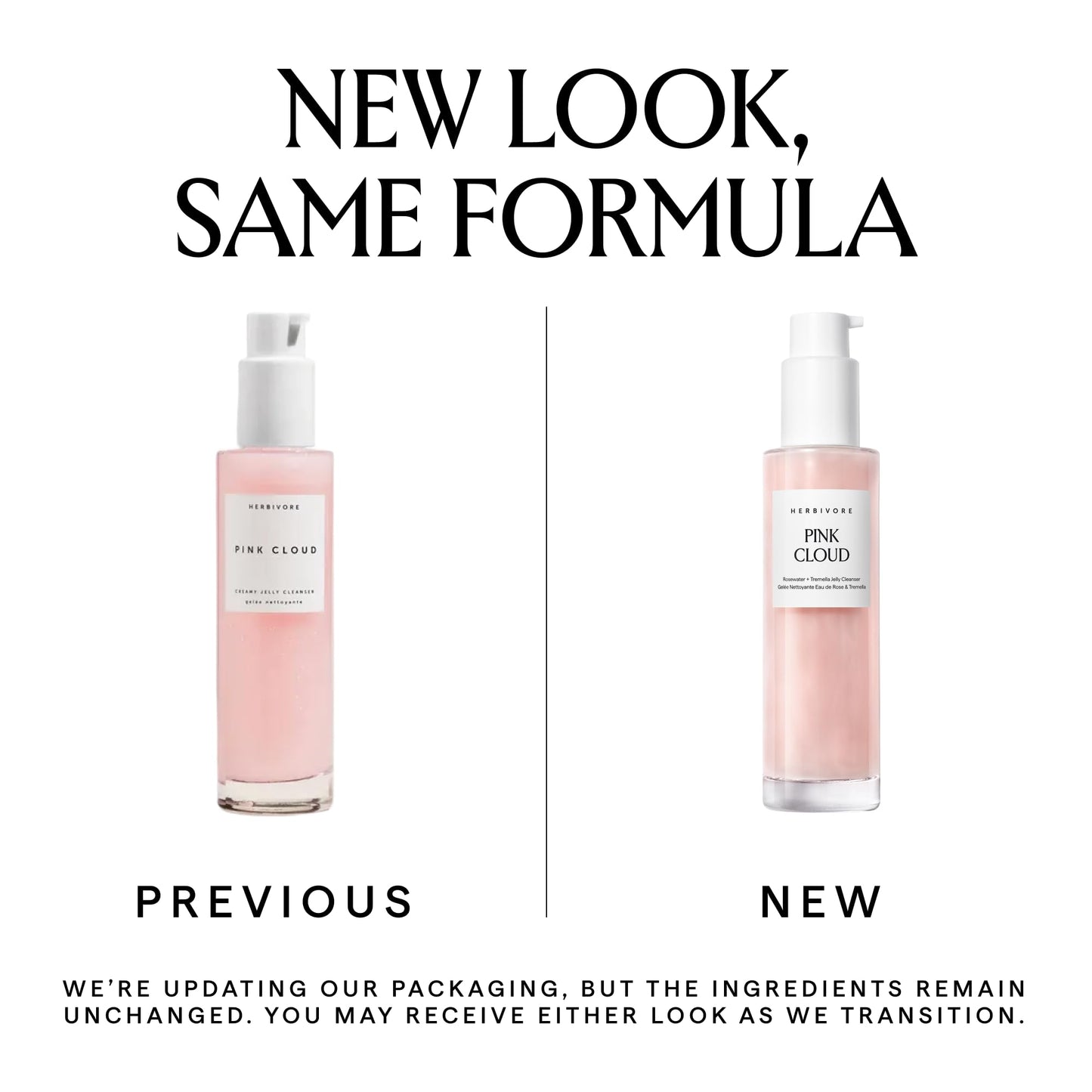 HERBIVORE Pink Cloud Creamy Jelly Cleanser | Hydrating Face Wash with Rosewater, Squalane + Tremella Mushroom, Gently Cleanses + Removes Makeup Beauty & Personal Care HERBIVORE
