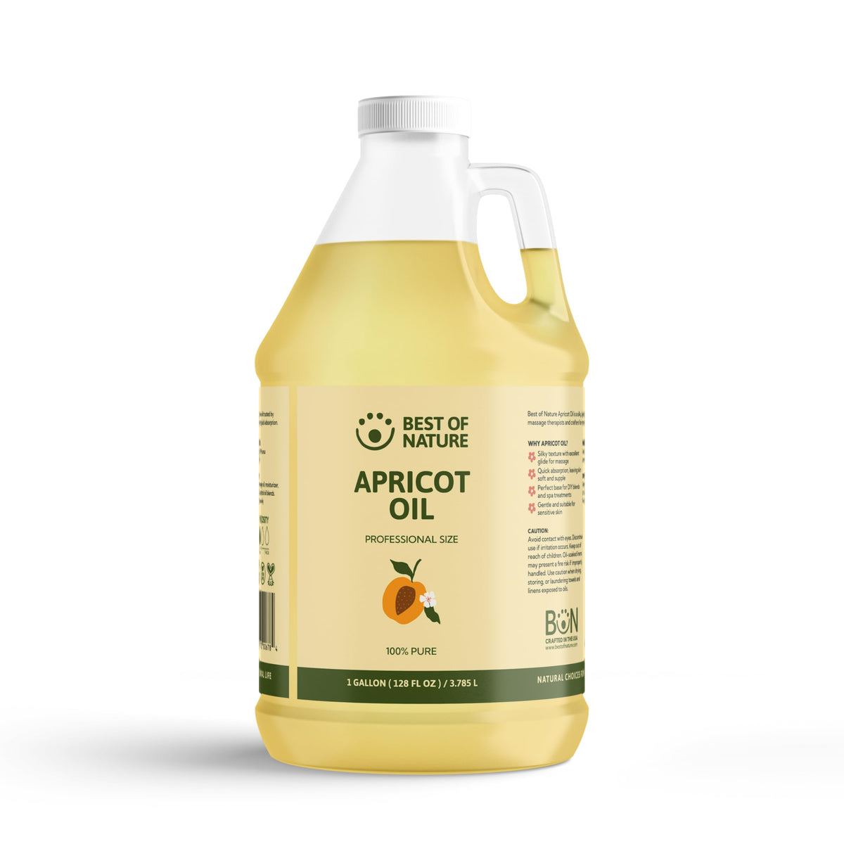 Best of Nature Apricot Oil, Lightweight Massage & Body Oil, 128 fl oz