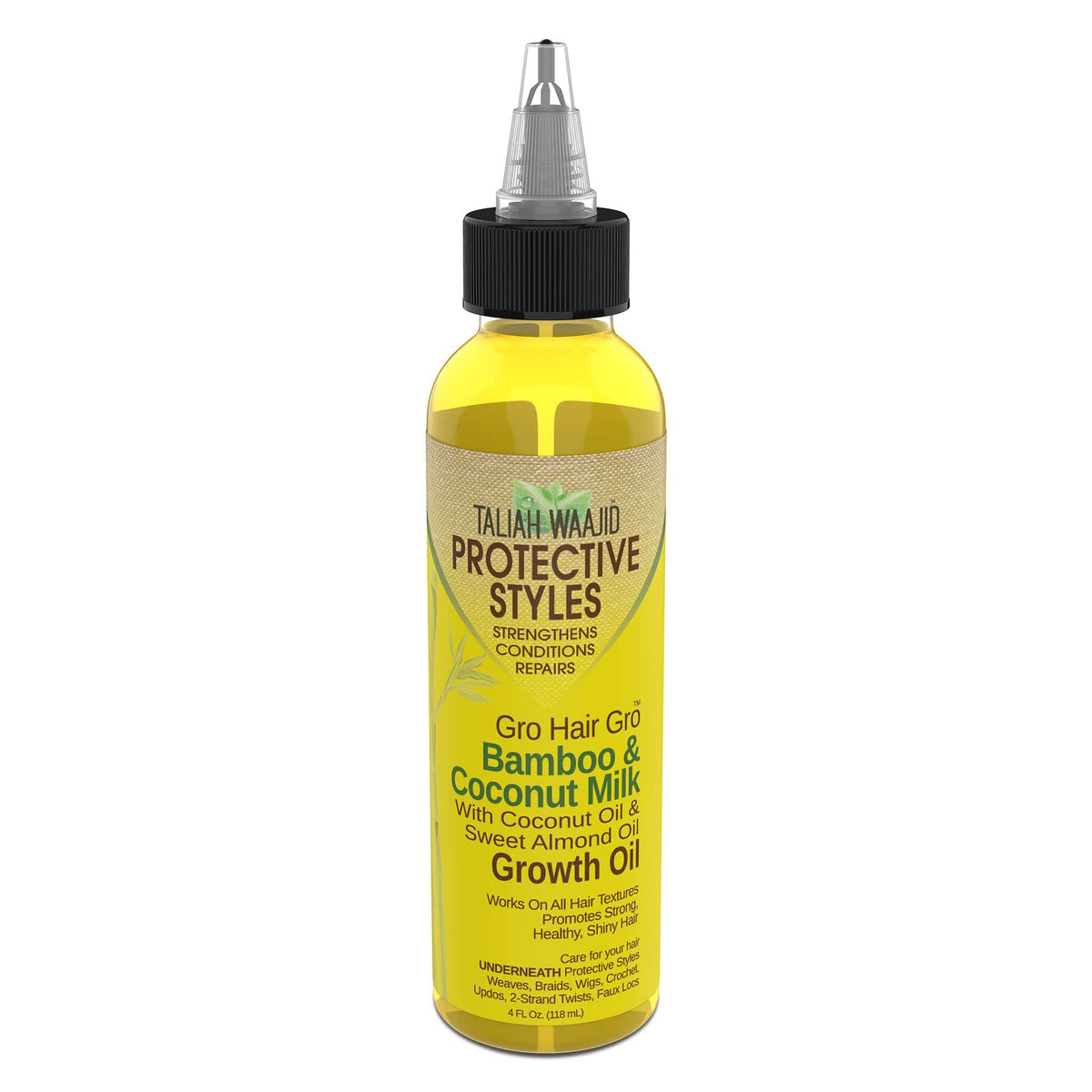 Taliah Waajid Hair Gro Bamboo and Coconut Milk Growth Oil, 4 Oz
