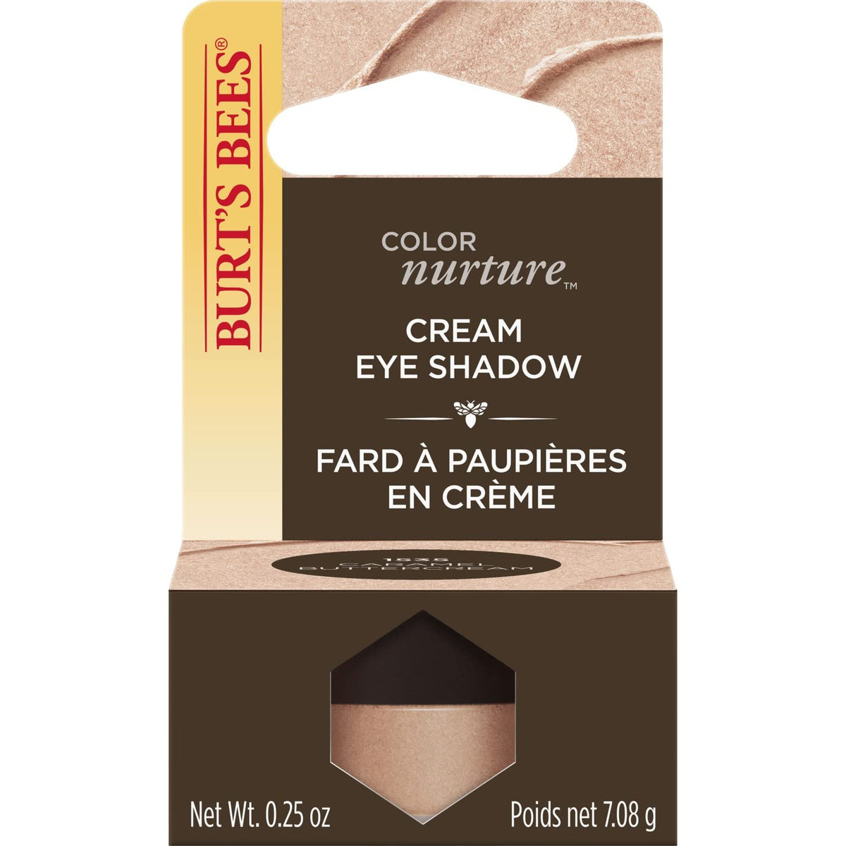 Burt's Bees Color Nurture Cream Eye Shadow With Buildable Color To Achieve Desired Intensity, Caramel Buttercream 0.25 Ounce Beauty & Personal Care Burt's Bees