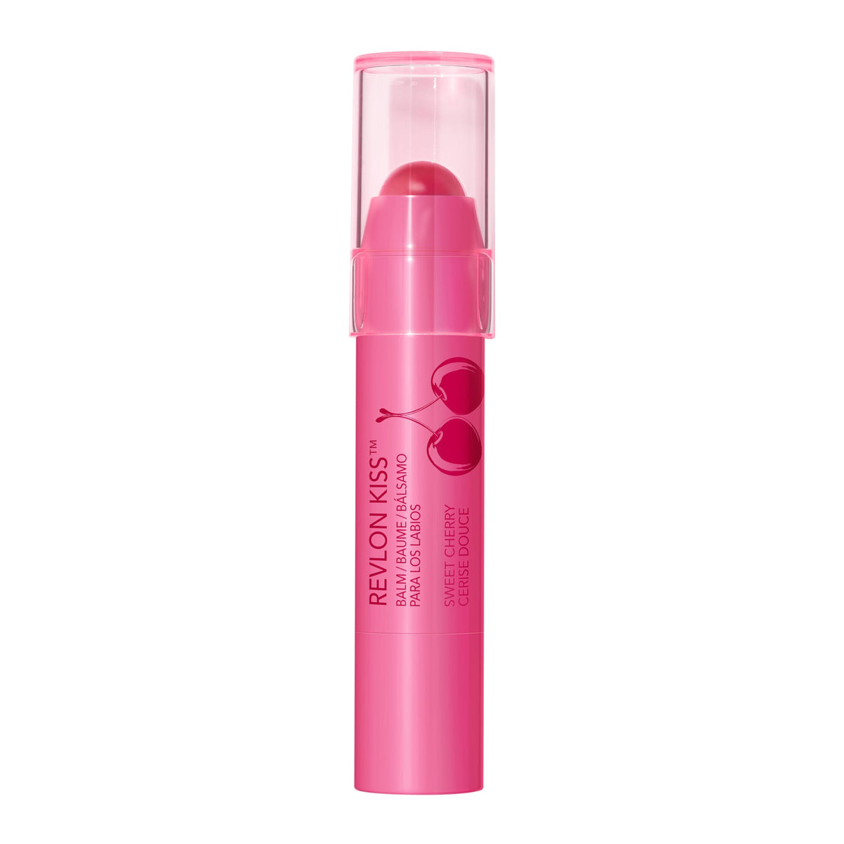 Revlon Kiss Tinted Lip Balm with SPF 20, Hydrating, Flavored, Infused with Natural Fruit Oils, 030 Sweet Cherry, 0.09 oz Beauty & Personal Care REVLON