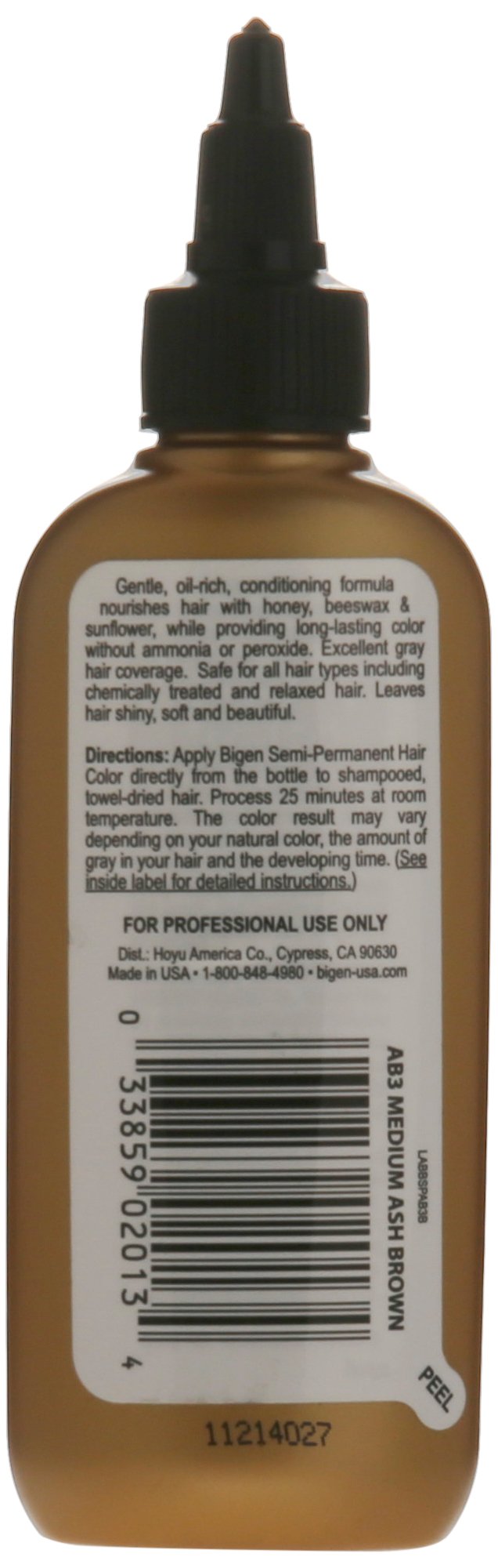 Bigen Semi Permanent Hair Color, #MB3 Medium Brown, 3 oz (Pack of 3) Beauty & Personal Care Bigen