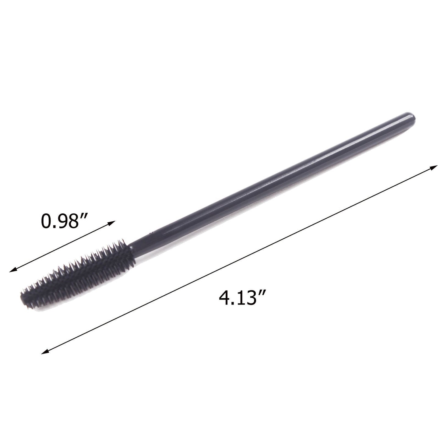 BIHRTC Pack of 100 One-Off Disposable Silicone Eyelash Mascara Brushes Wands Applicator Eyebrow Brush Makeup Tool Kit Set (Tower Shape - Black) Beauty & Personal Care BIHRTC