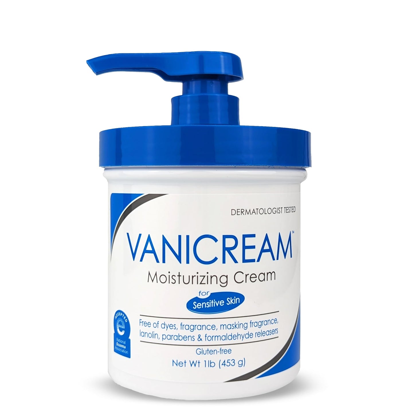 Vanicream Moisturizing Skin Cream with Pump Dispenser - 16 fl oz (1 lb) - Moisturizer Formulated Without Common Irritants for Those with Sensitive Beauty & Personal Care Vanicream