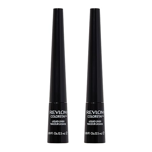 Revlon Liquid Eyeliner, ColorStay Eye Makeup, Waterproof, Smudgeproof, Stocking Stuffer for Her, Longwearing with Ultra-Fine Tip, 251 Blackest Black… Beauty & Personal Care REVLON