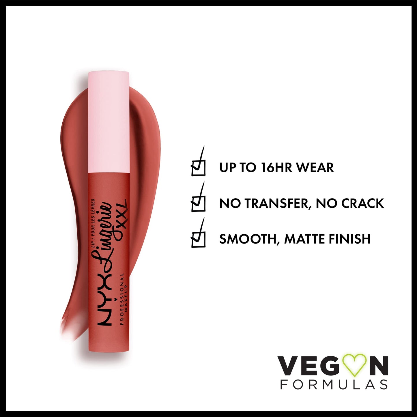 NYX PROFESSIONAL MAKEUP Lip Lingerie XXL Matte Liquid Lipstick - Peach Flirt (Orange Peach) Beauty & Personal Care NYX PROFESSIONAL MAKEUP