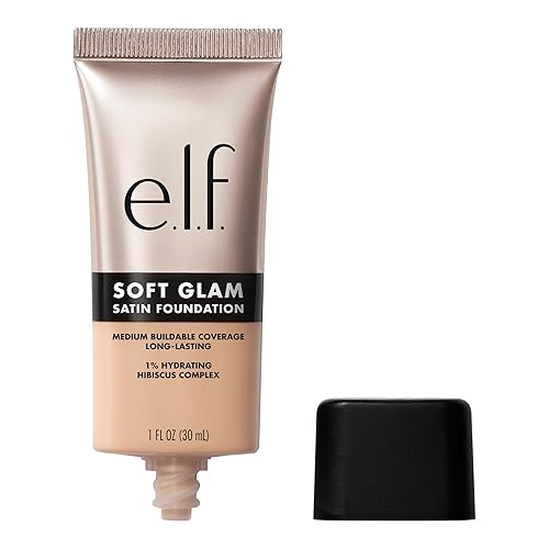e.l.f. Soft Glam Foundation, Medium Coverage, Long-Lasting & Buildable Foundation For A Smooth, Satin Finish, Vegan & Cruelty-Free, 25 Light Neutral Beauty & Personal Care e.l.f.
