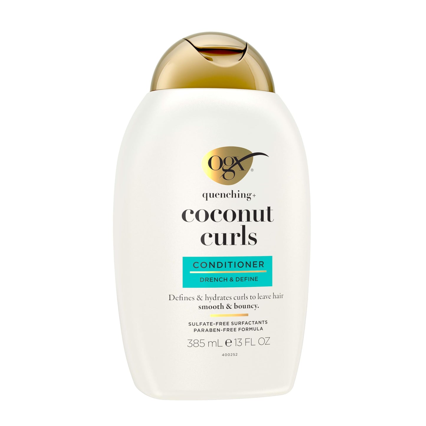 OGX Quenching + Coconut Curls Curl-Defining Conditioner, Nourishing Curly Hair Conditioner with Coconut /Citrus Oil & Honey, Paraben-Free Beauty & Personal Care OGX