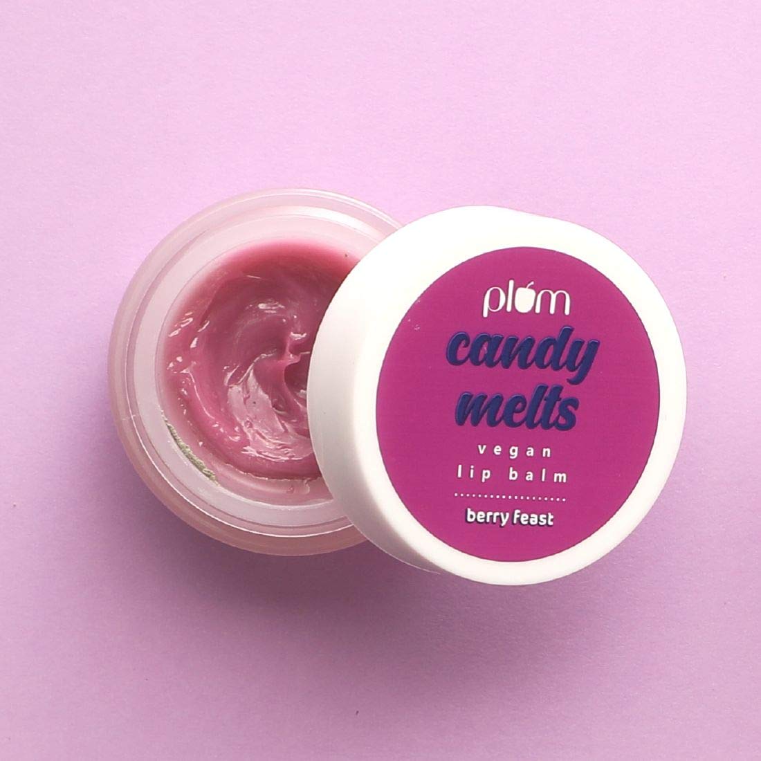 Plum Candy Melts Vegan Lip Balm - Berry Feast - With Natural Uv Protection, Ultra Moisturization & Added Shine For Lips - 100% Cruelty Free Beauty and Personal Care Plum