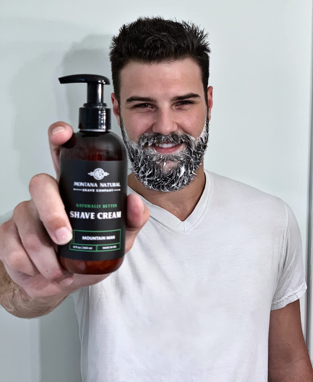 MNSC Unscented Naturally Better Pump Shave Cream - Smooth, Hypoallergenic, All-Natural, & Handcrafted in USA Beauty & Personal Care Montana Natural Shave Company