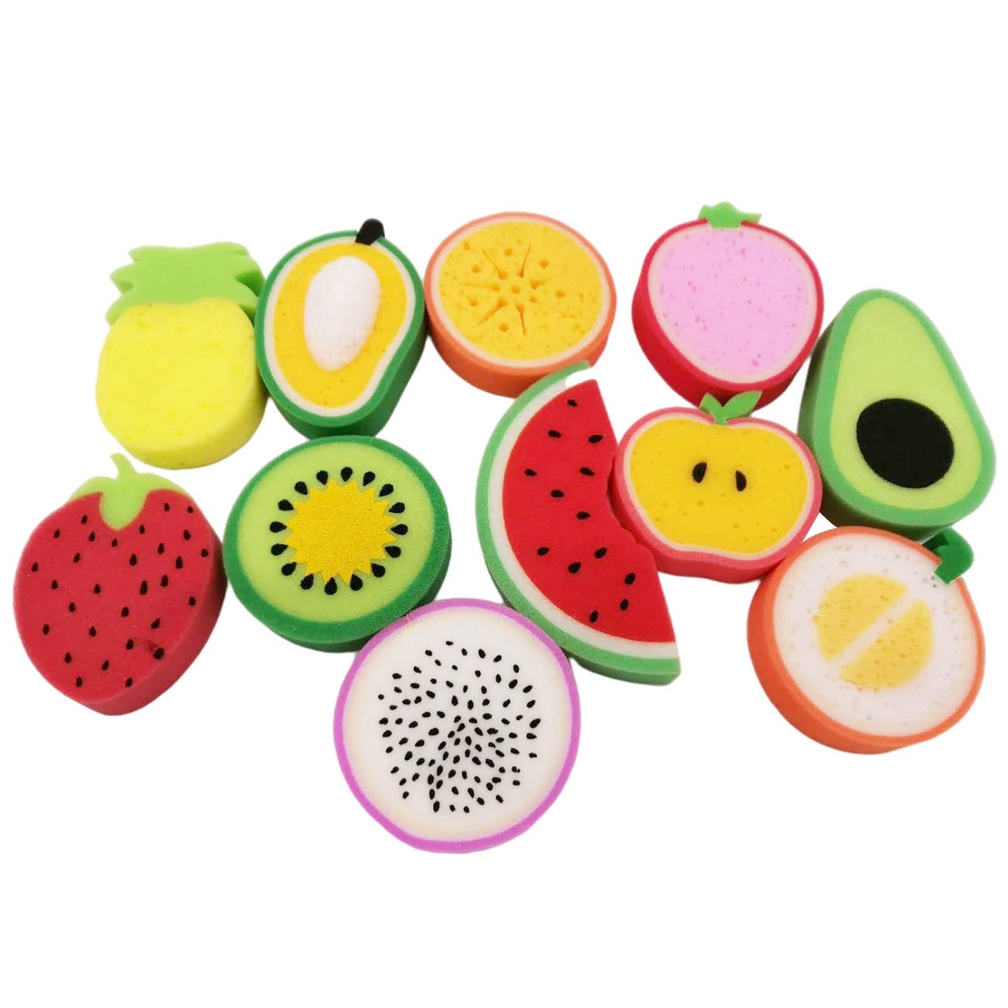 Fruit Shaped Exfoliate Soft Sponge Body Scrubber Bath Scrub Removal Tool Sponge Shower Brush Beauty and Personal Care Hxyxbnhno