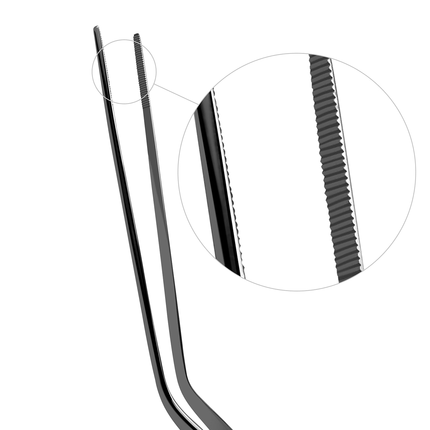 Luca Ear Adson Bayonet Shape Tweezer Forceps Stainless Steel (Bayonet Shape, 8") Beauty and Personal Care SURGICAL ONLINE