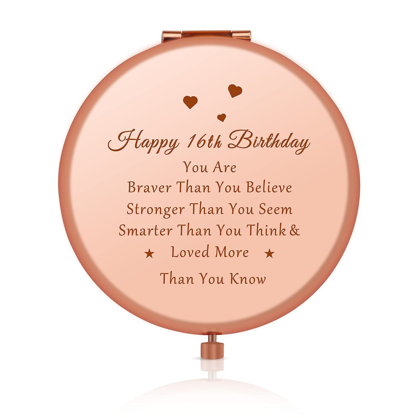 Jielahua 16th Birthday Gifts for Girl Sweet 16 Year Old Birthday Gifts Ideas for Girls Daughter Granddaughter Niece Travel Mirror Compact Makeup Beauty & Personal Care Jielahua