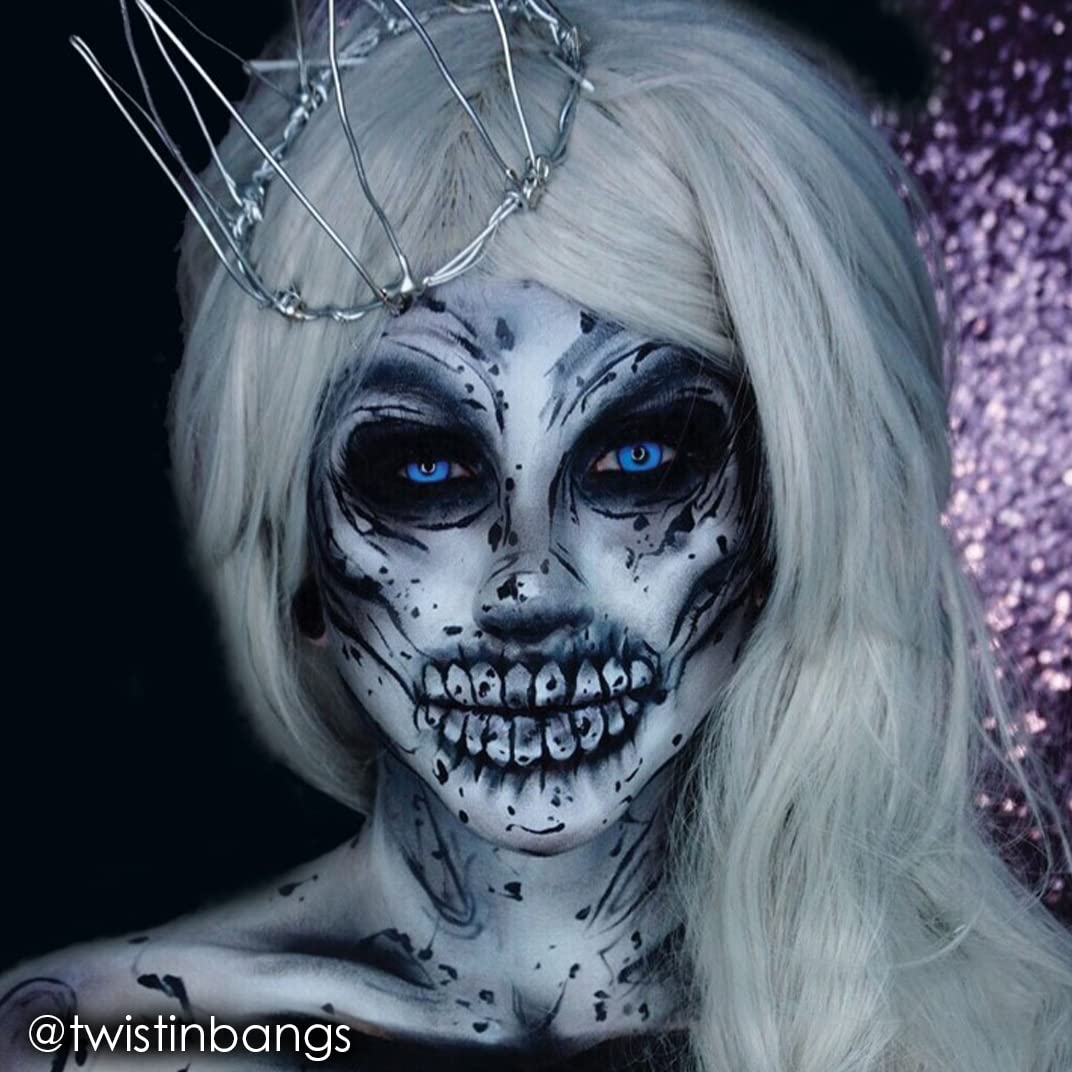 Mehron Makeup Fantasy FX Cream Makeup | Water Based | Halloween | Moonlight White Face & Body Paint For Adults 1 fl oz (30ml) (Moonlight White) Beauty & Personal Care Mehron