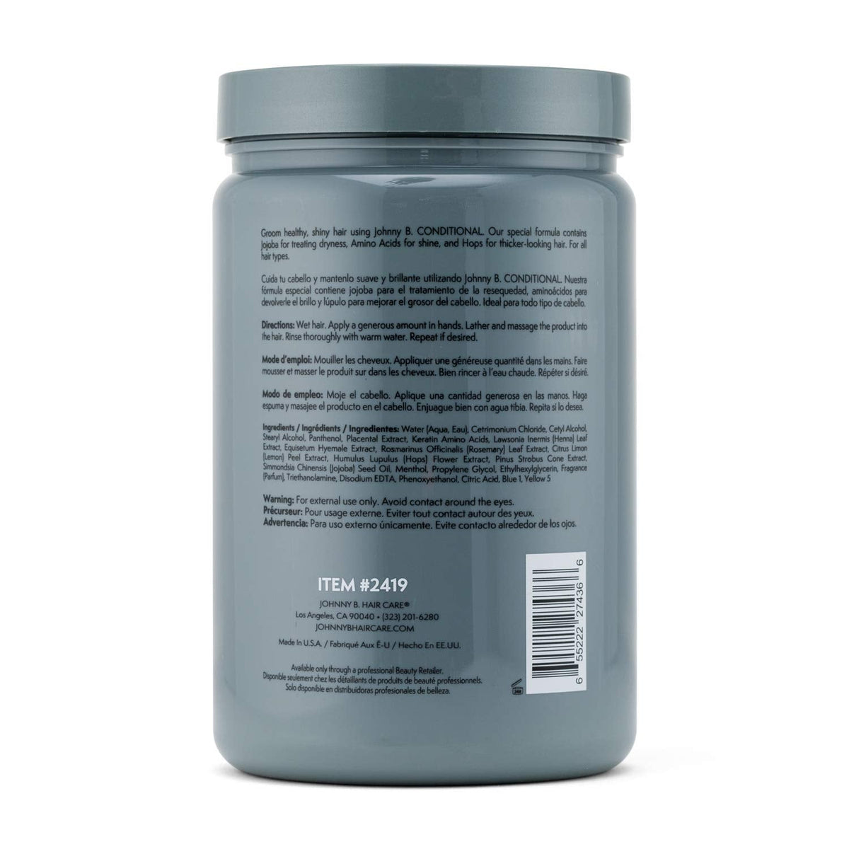 JOHNNY B. Conditional Conditioner 32 oz. Beauty & Personal Care JOHNNY B.
