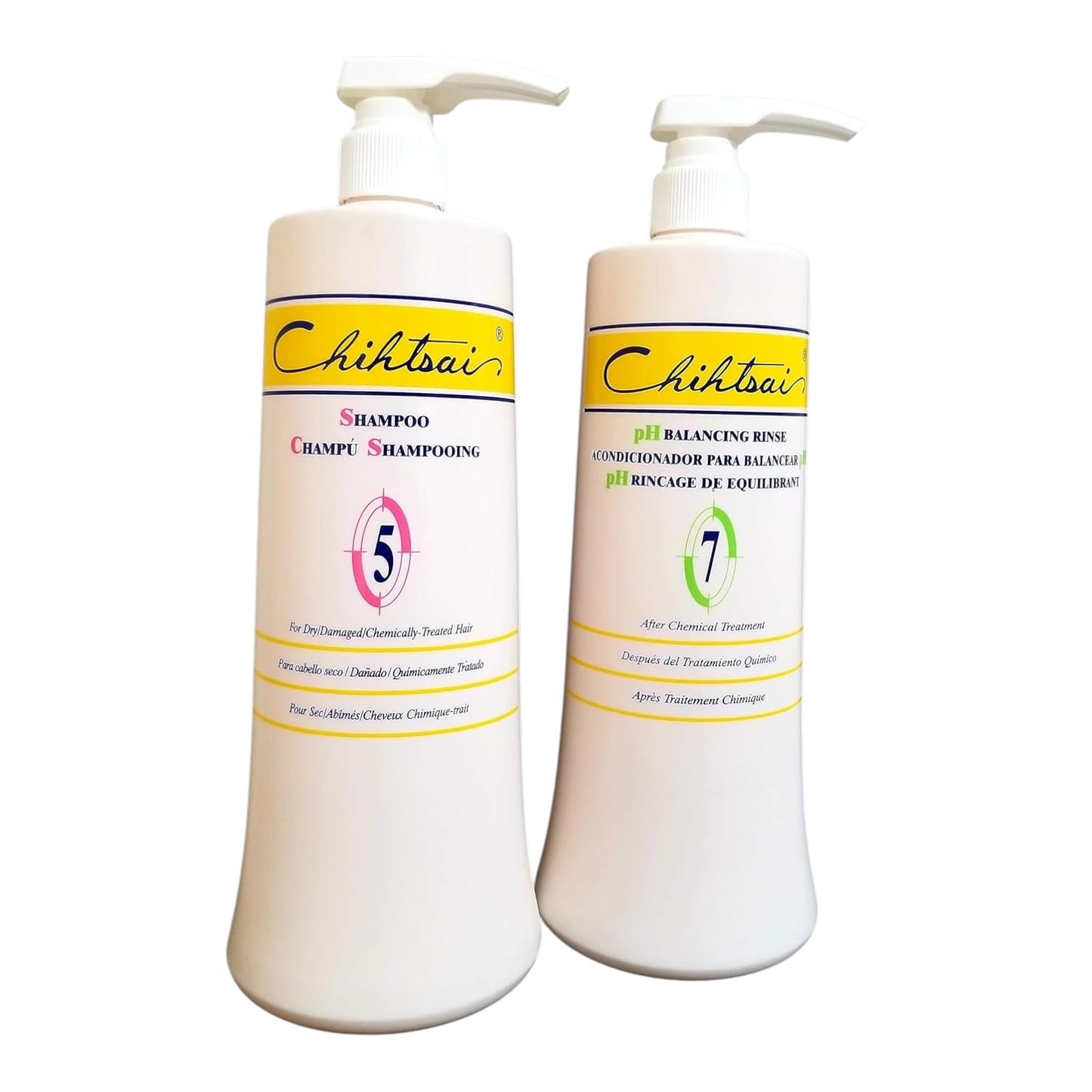 Chihtsai No 5 Shampoo and No 7 PH Balancing Rinse Conditioner Set (34oz/1000ML) Beauty & Personal Care Chihtsai