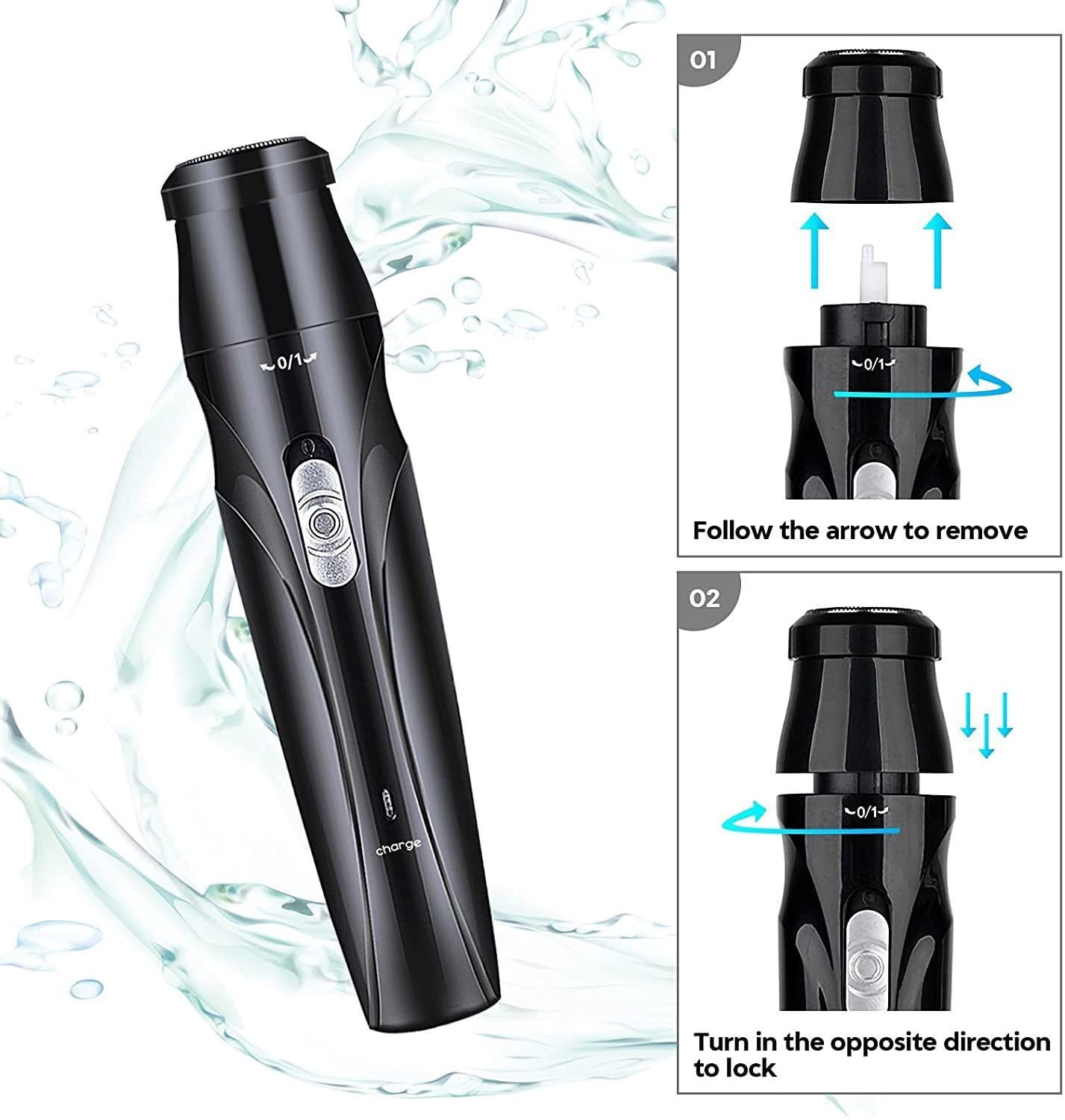 LEONYS Multifunctional Nose Hair Trimmer, Electric Shaver, Professional USB Rechargeable, Ear and Nose Hair Cleaning, Painless, Easy to Clean, Unisex Beauty and Personal Care LEONYS