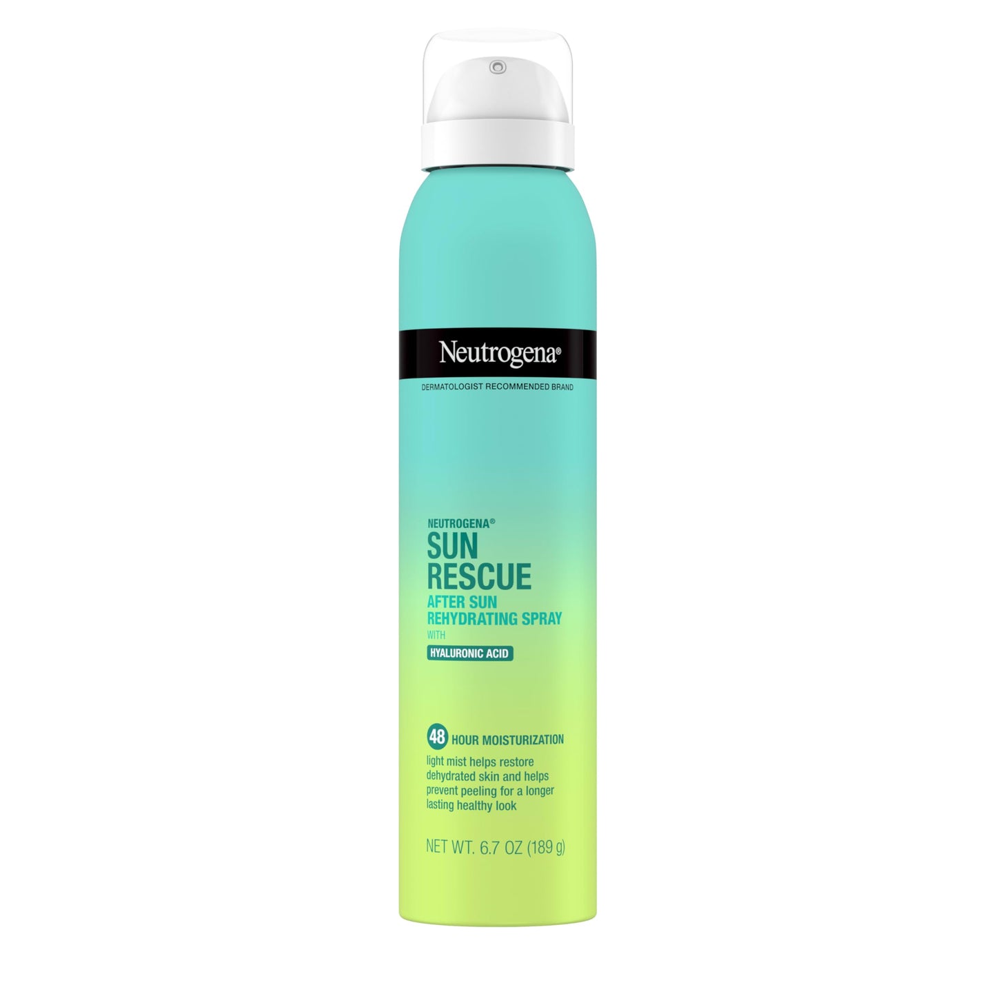 Neutrogena Sun Rescue After Sun Rehydrating Spray with Hyaluronic Acid, Vegan and Lightweight 48-Moisturizing Skin and Body Mist, Non-Comedogenic Beauty & Personal Care Neutrogena