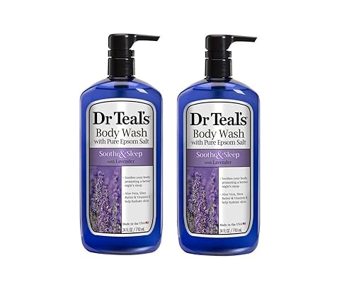 Dr. Teal's Lavender Body Wash Gift Set (2 Pack, 24oz Ea.) - Soothe & Sleep Lavender with Essential Oils Blended with Pure Epsom Salt - Ease Aches Beauty & Personal Care Dr Teal's