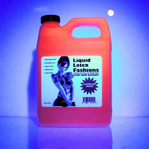 32oz Fluorescent Orange - Liquid Latex UV Black Light Body Paint Beauty & Personal Care Liquid Latex Fashions