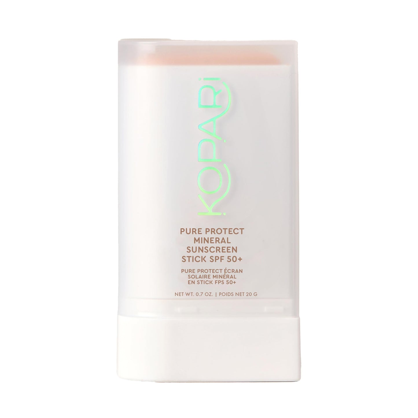 Kopari PURE PROTECT 100% Mineral Sunscreen Stick SPF 50+ Clear Zinc Oxide Face and Body Sunscreen with Hydrating Argan Oil, Shea Butter, Sheer Finish Beauty & Personal Care Kopari