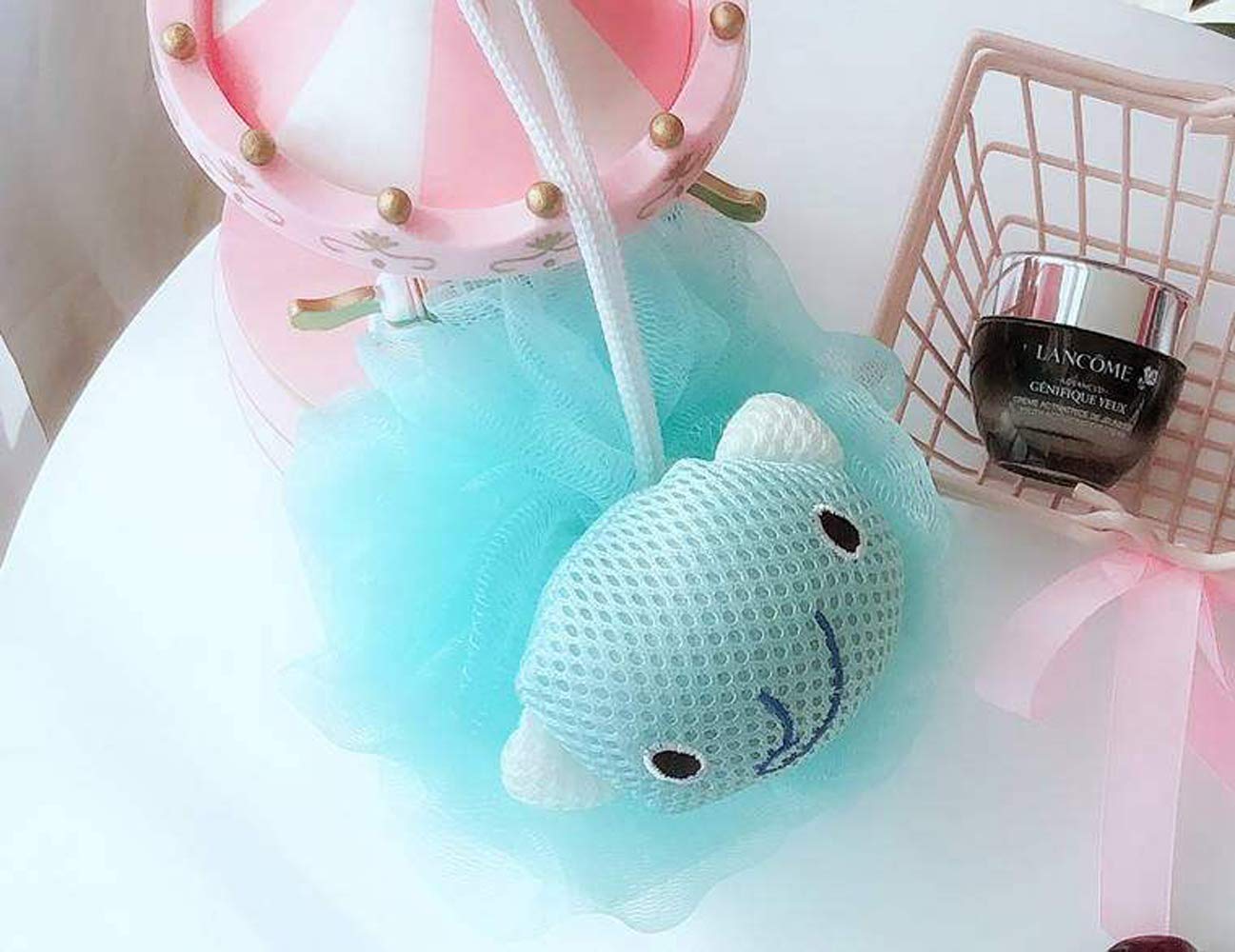 Loofah Sponge,3 Pack Shower Sponge,Mesh Brush Luffa Body Scrubber Gift for 2-14 Year Old Boy and Girl,Bath Toy Gift for Kid,Baby Shower Essential Skin Beauty and Personal Care Donhouse