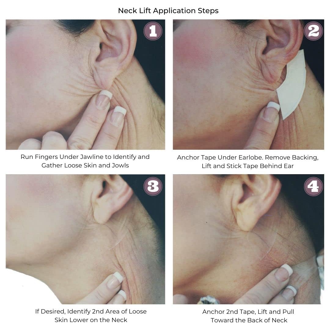 Bring It Up Instant Neck Lift Tape 30 Day Supply, Transparent Neck Lifting Anti Wrinkle Stickers - Tones Sagging Necklines Instantly - Made in USA Beauty & Personal Care Bring It Up