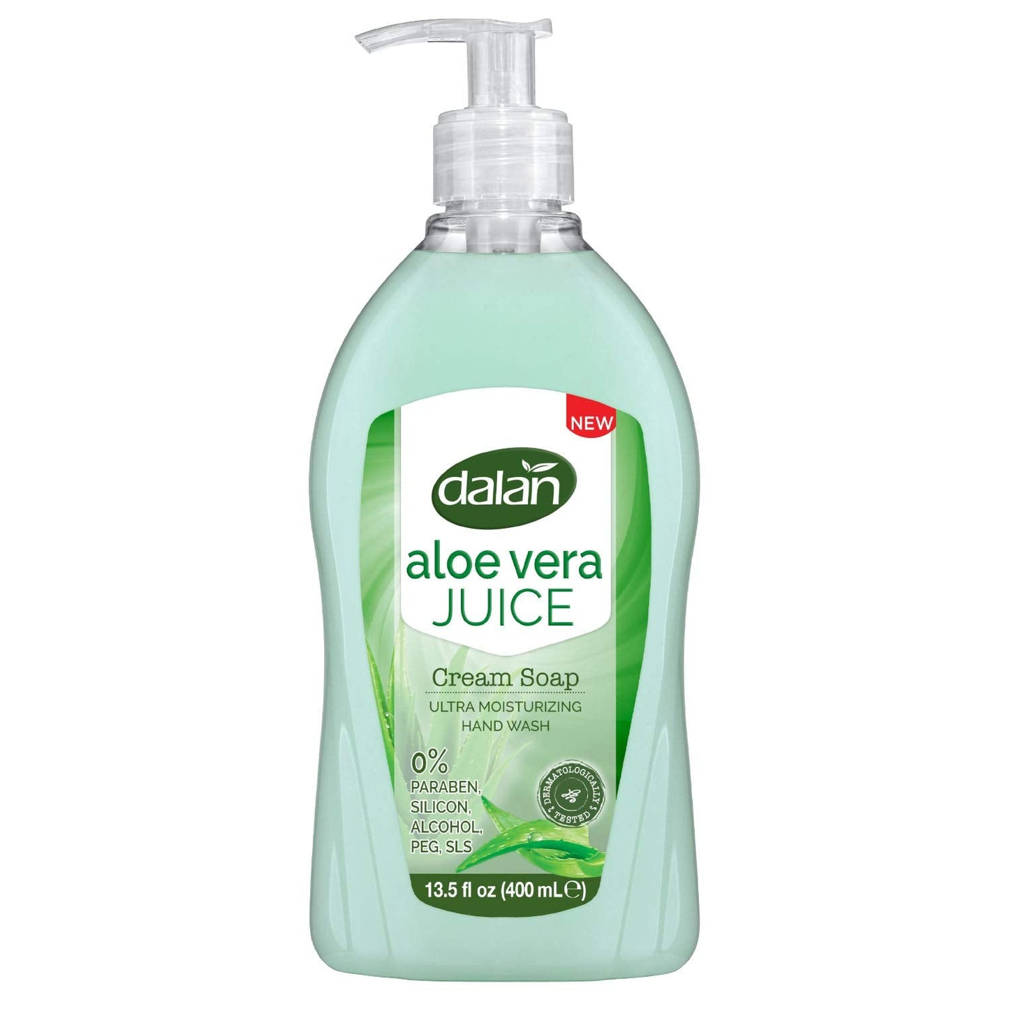 Dalan Aloe Vera Juice Cream Ultra Moisturizing Liquid Hand Soap for Dry and Fresh Hands Feeling Clean and Soft (13.5 Fl Oz / 400 mL (Pack of 12)) Beauty & Personal Care Dalan