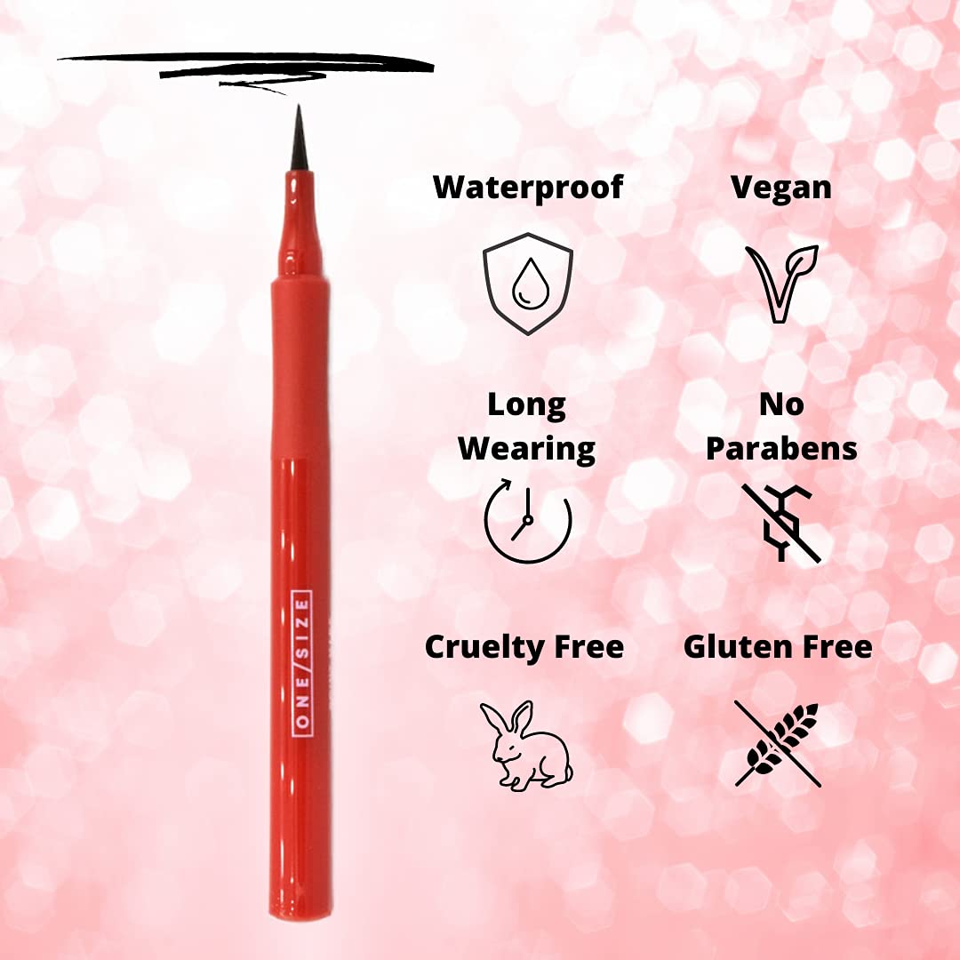 ONE/SIZE by Patrick Starrr Point Made Waterproof Liquid Eyeliner Pen - 24-Hour Longwear, Smudgeproof, Precise Black Makeup Eye Liner, Vegan, Cruelty Beauty & Personal Care One size