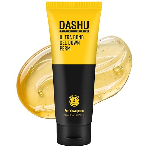 DASHU Down Perm Cream for Men 3.5oz - Korean Hair Straightening Perm Kit, Ultra Bond Gel, Helps Tame Frizzy Hair, Premium Perm Solution, 10-Minute Beauty & Personal Care DASHU
