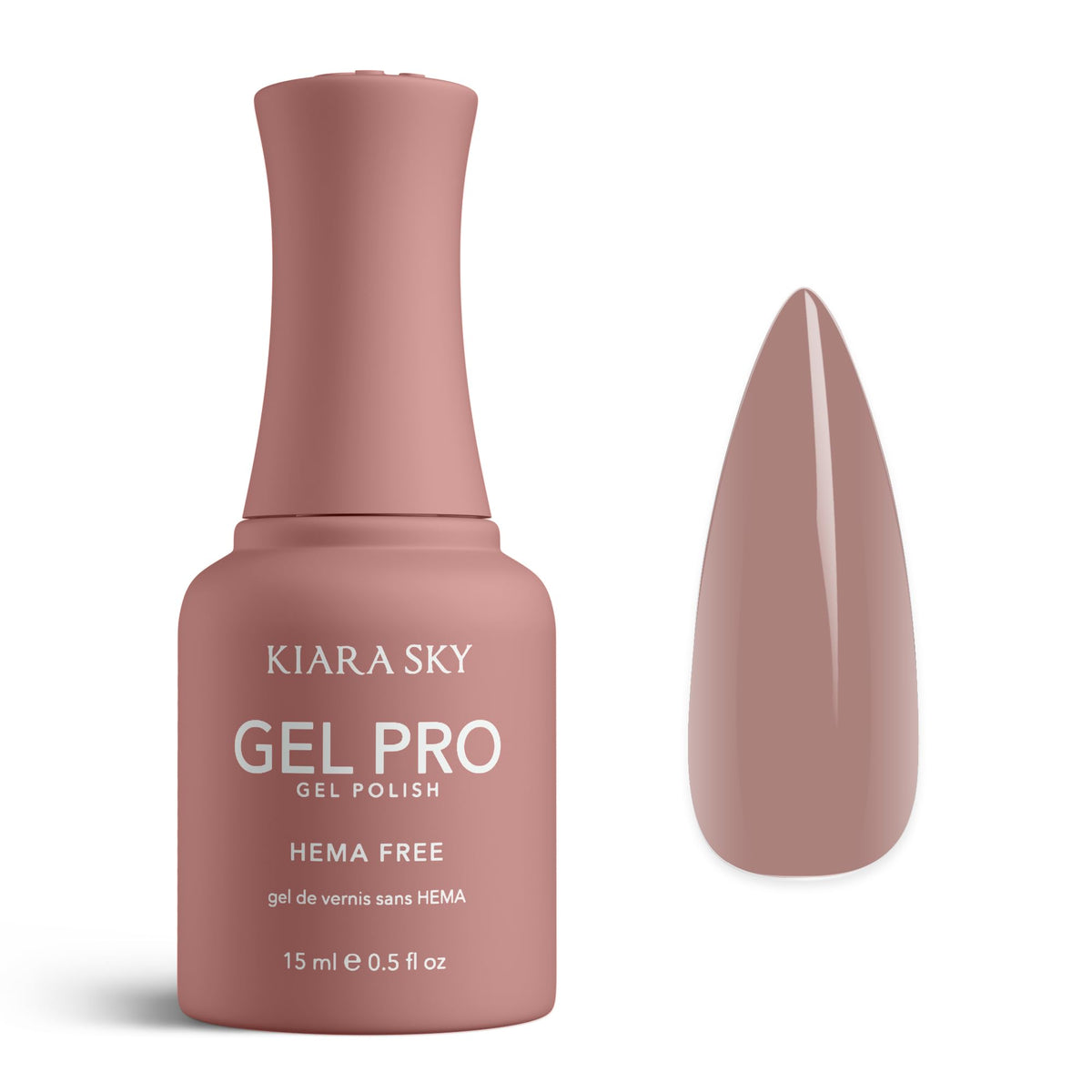 KIARA SKY Gel Pro HEMA-Free Sheer Gel Nail Polish | Buildable Coverage, 28+ Day Wear, Self-Leveling, UV/LED Soak-Off, 0.5 fl oz | Blush Crush #010